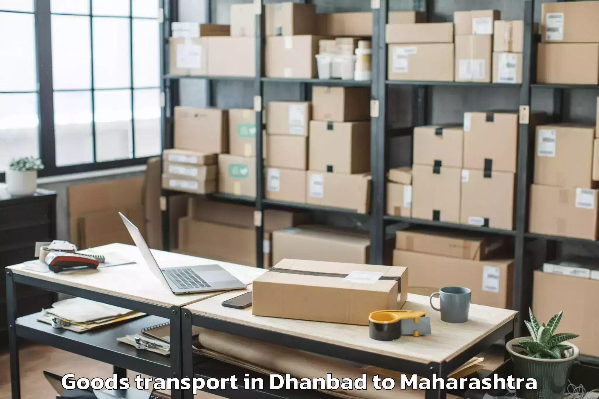 Easy Dhanbad to Kurkheda Goods Transport Booking